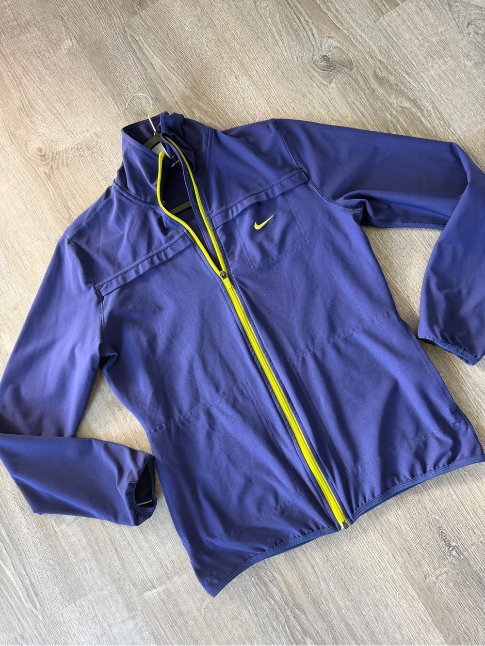 Nike Purple Jacket with Bright Green Trim